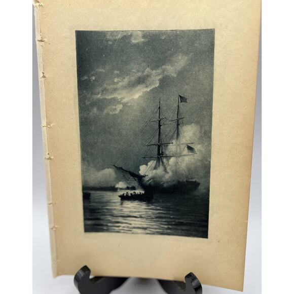 Photograph/Painting W. Sheppard Man of War Wasp and the Frolic History of US - Picture 1 of 7